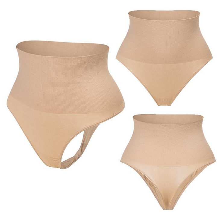 String gainant taille haute pour femme | Invisible et sans coutures sous les vêtements | Lisse doucement ventre &amp; hanches | Respirant