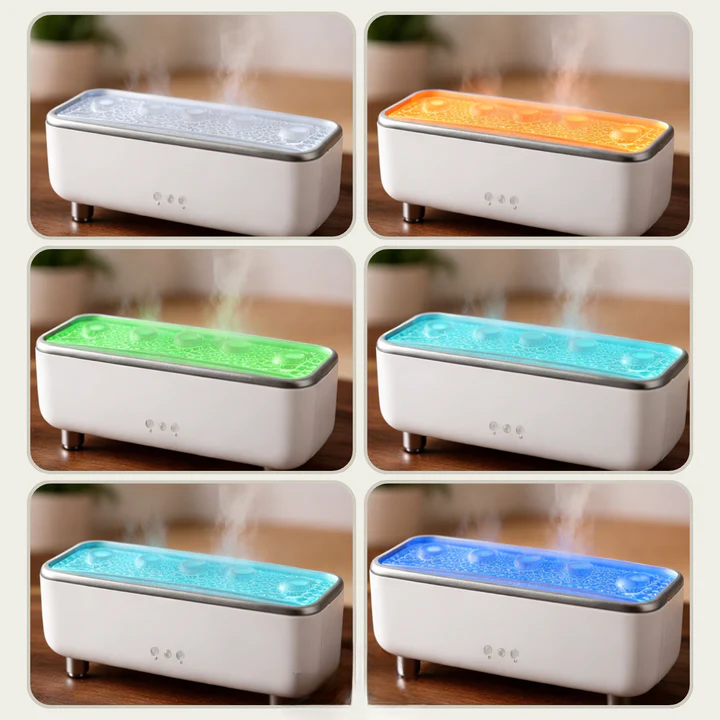 Aroma-Diffuser mit Quallen-Nebeleffekt | 300-ml-Luftbefeuchter mit LED-Licht, Fernbedienung und Timer