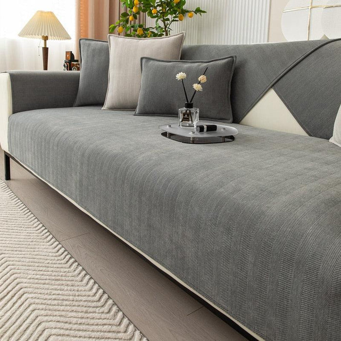 Non-slip fleece comfort cover 120 × 150 cm | Warm, soft &amp; skin-friendly | For sofa, car &amp; office, machine washable