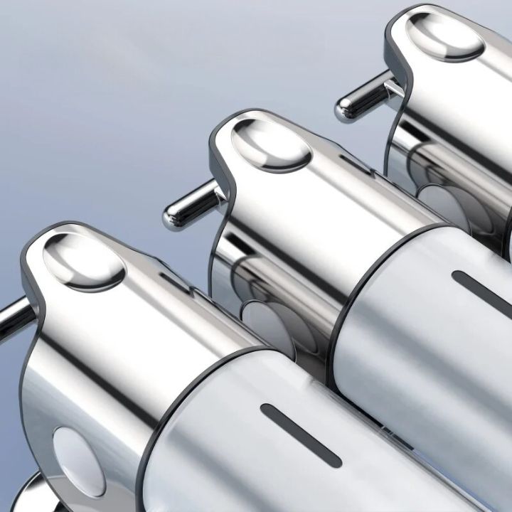Wall-Mounted Soap Dispenser | Stainless Steel &amp; ABS | Modern Design | Space-Saving &amp; Refillable