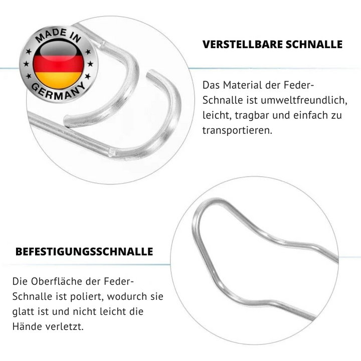 Zaun- &amp; Rohrverbinder Clips aus verzinktem Eisen | Für Gewächshaus, Zaun, Rankhilfe &amp; Spalier | Korrosionsschutz | 11/16/20 mm