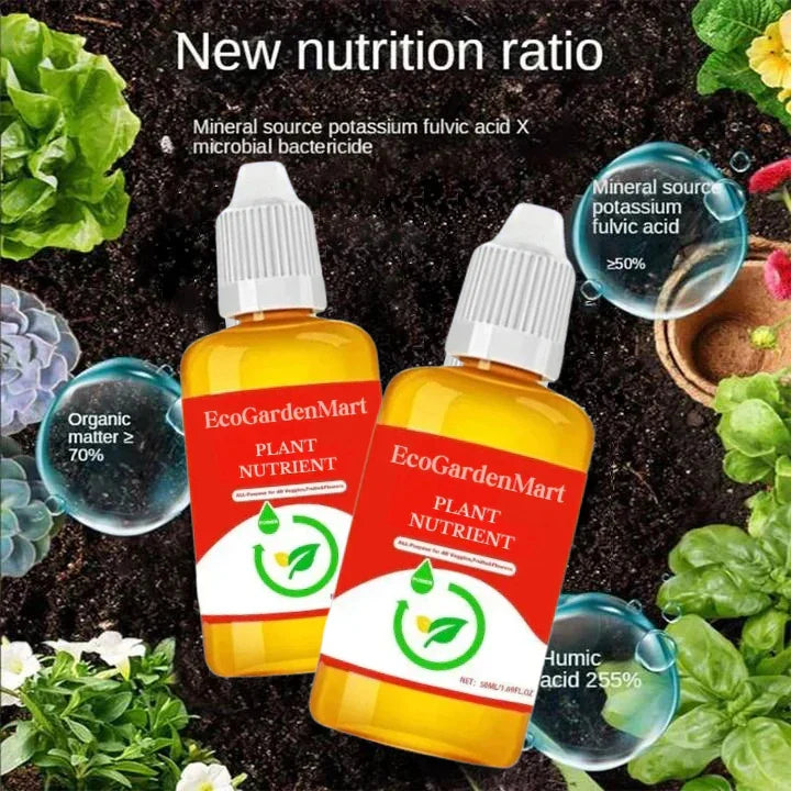 Natürlicher Pflanzen-Wachstumsbooster | Enzyme &amp; Pflanzenextrakte für Wurzeln &amp; Blattgrün | für Zimmerpflanzen, Gemüse &amp; Blumen