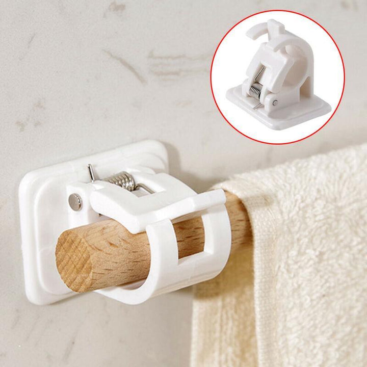 Self-adhesive curtain holders | nail-free hanging system | adjustable &amp; strong | 8kg load capacity