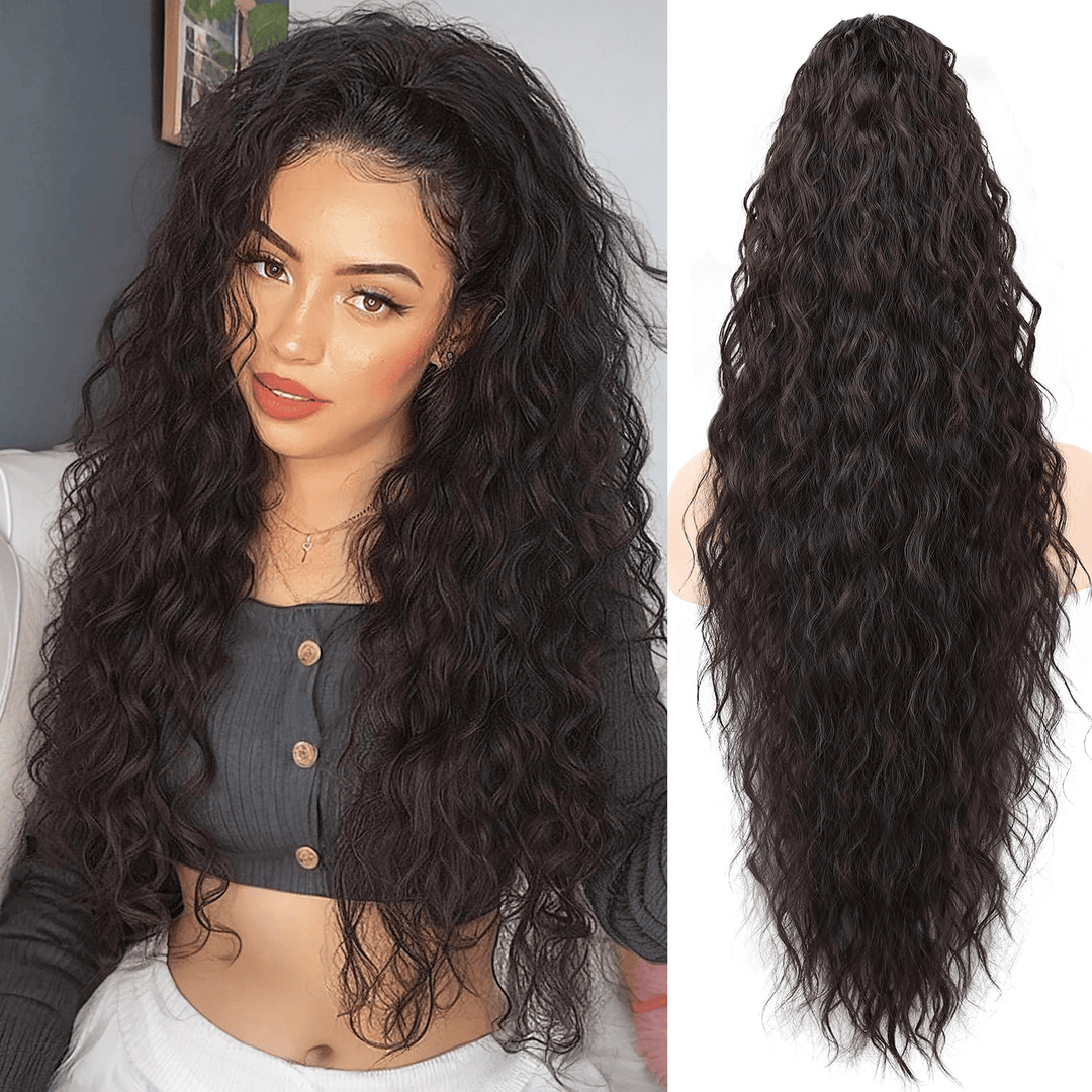 GlamBraid™ Natural Seamless Ponytail