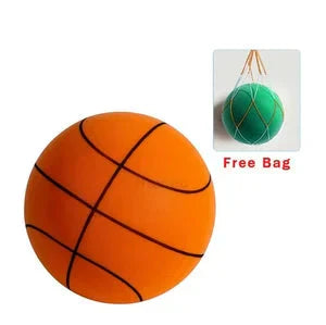 Pallone da basket morbido e silenzioso | Palla indoor in schiuma PU | Silenzioso, amico dei mobili e rimbalzante | Include sacca a rete