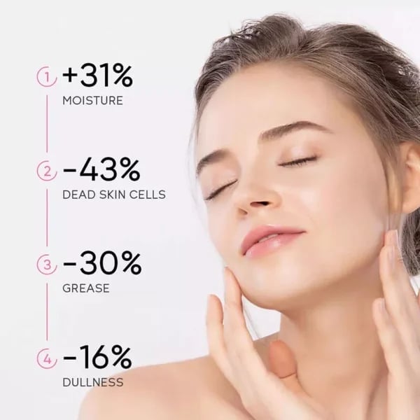 Gel exfoliant pour une peau plus lisse | Gel exfoliant doux contre les zones rugueuses &amp; teint irrégulier | Pour visage &amp; corps, 1,8 oz