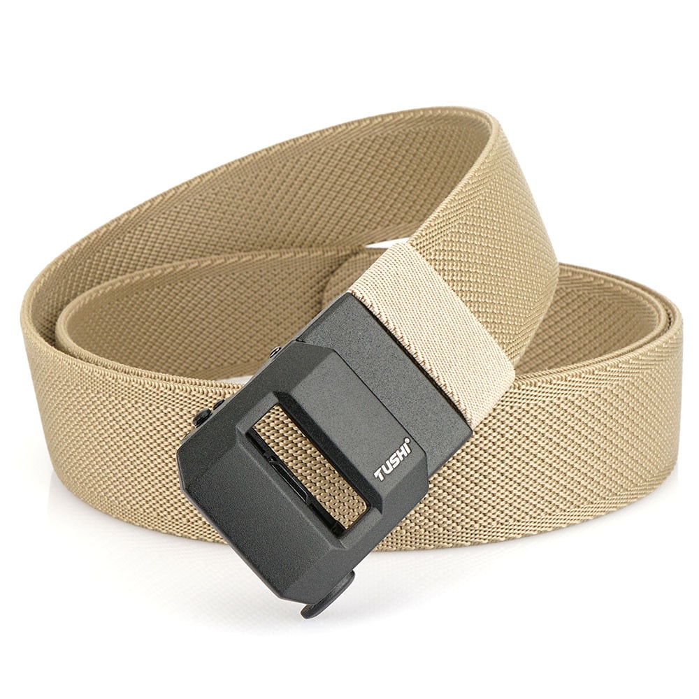Ceinture EDC en nylon avec cliquet et fermeture rapide | Réglable sans palier pour un ajustement parfait | Ceinture tactique résistante pour travail et extérieur