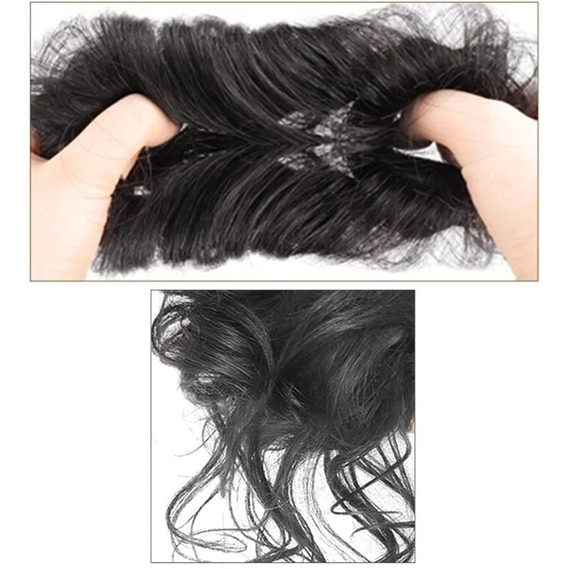 Bun hairpiece to clip on for instant volume | Messy bun look in seconds | Secure hold, light &amp; natural