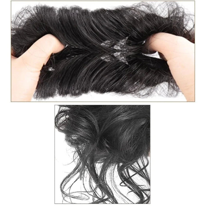 Bun hairpiece to clip on for instant volume | Messy bun look in seconds | Secure hold, light &amp; natural