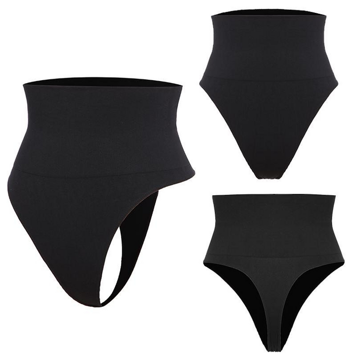 String gainant taille haute pour femme | Invisible et sans coutures sous les vêtements | Lisse doucement ventre &amp; hanches | Respirant