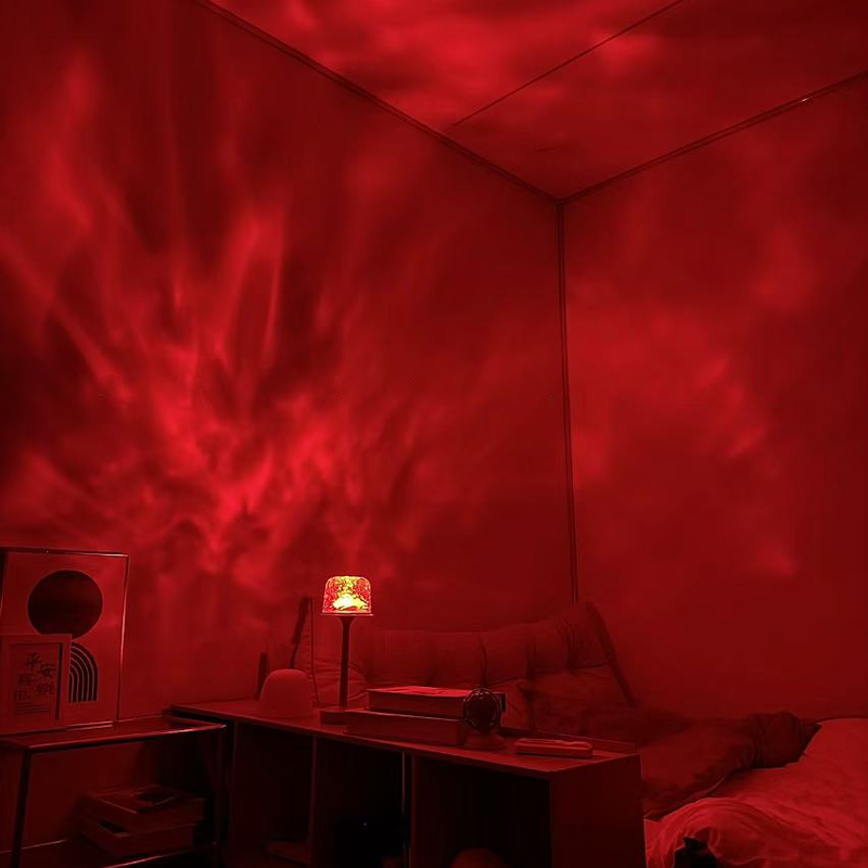 LED Atmosphärenlampe | 16 Farben &amp; Fernbedienung | Drehlicht mit USB &amp; Akku | SphäreGlühen