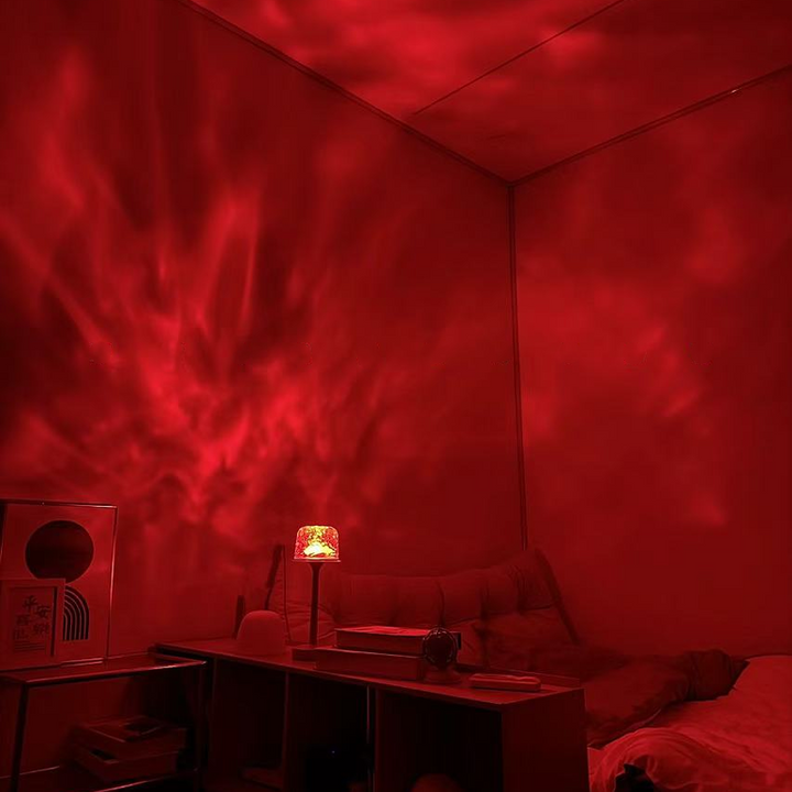 LED Atmosphärenlampe | 16 Farben &amp; Fernbedienung | Drehlicht mit USB &amp; Akku | SphäreGlühen