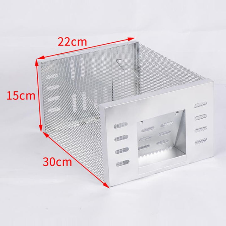 Trappola per topi multipla in ferro zincato 30×22×15 cm | Cattura viva senza veleno | Riutilizzabile e antiruggine | Per fino a 10 topi
