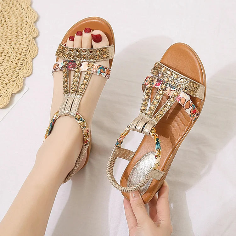 Sariah | Elegant crystal sandals for women