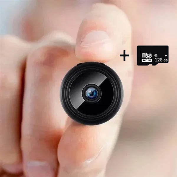 Mini WLAN Überwachungskamera | 1080p HD mit Nachtsicht, Bewegungserkennung und App-Livebild