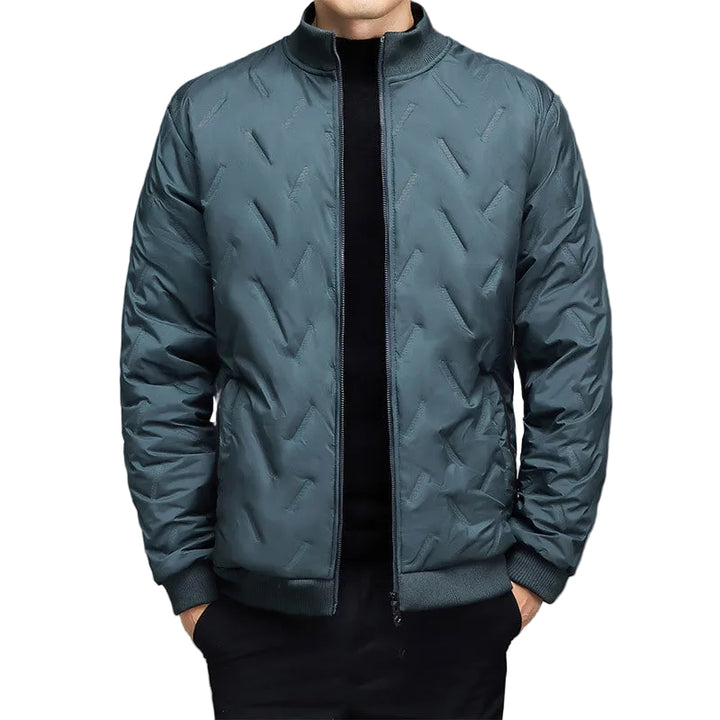 Herren Winterjacke | Warme Freizeitjacke mit Stehkragen, gefüttertem Innenfutter und versteckten Taschen