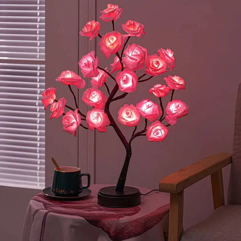 LED Bonsai-Lichtbaum mit Touch-Sockel | Verstellbare Zweige | Mehrere Lichtmodi | USB oder Batterie | Wohnraum-Deko
