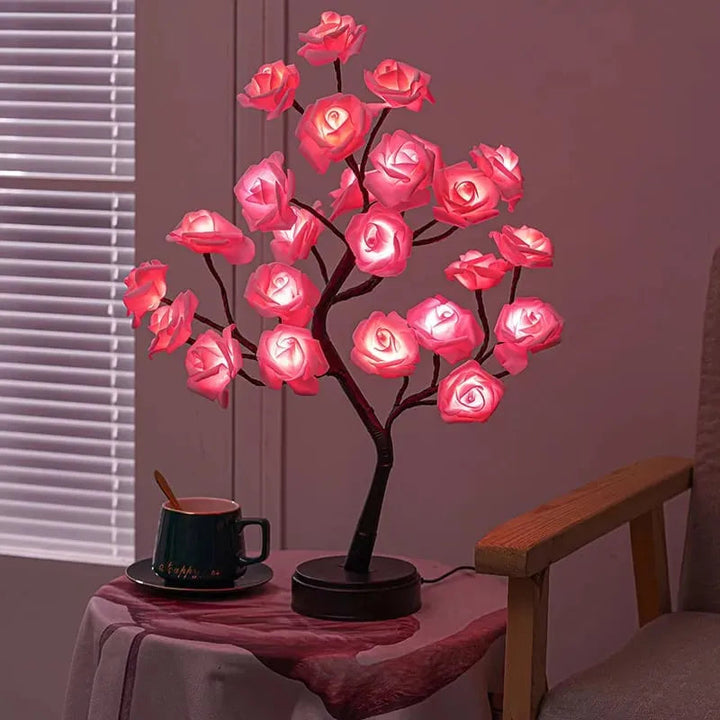 LED Bonsai-Lichtbaum mit Touch-Sockel | Verstellbare Zweige | Mehrere Lichtmodi | USB oder Batterie | Wohnraum-Deko