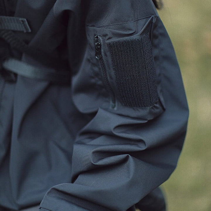 Softshelljacke Herren | Wasserabweisende Outdoor-Jacke mit Kapuze und 6 Taschen