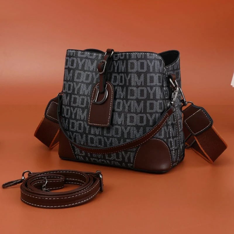 Sac épaule femme rétro en PU 21×19×12 cm | Plusieurs compartiments &amp; fermeture magnétique | Bandoulières réglables, plusieurs couleurs