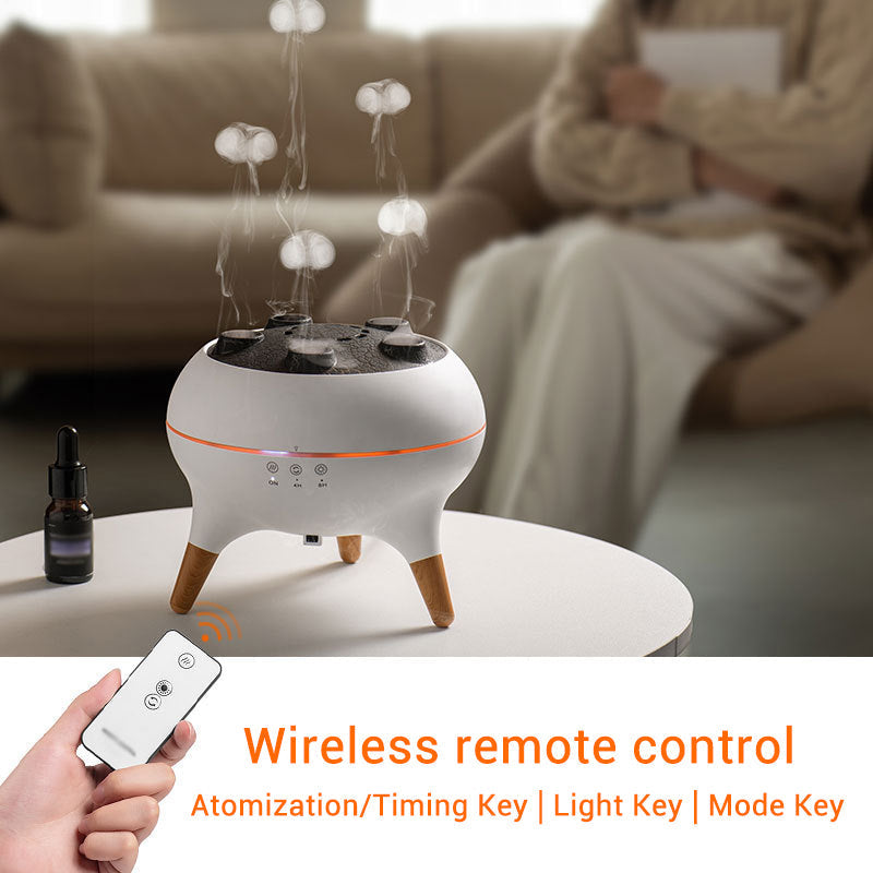 Aroma Diffuser | Ultraschall-Luftbefeuchter mit Quallen-Nebeleffekt, 250-ml-Wassertank und LED-Beleuchtung