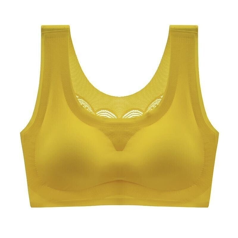 Damen Plus-Size Komfort-BH ohne Bügel | Kühler Soft-BH mit glatter Passform | Größen M-7XL