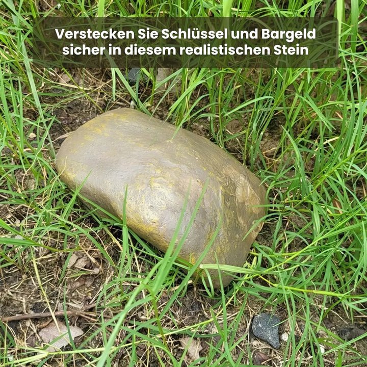 Steinsafe für den Garten | Wasser- und staubdichtes Geheimversteck für Wertsachen