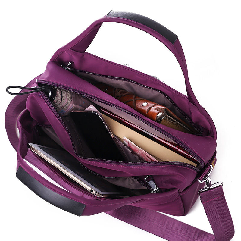 Damen Umhängetasche | Diebstahlsichere wasserabweisende Tasche mit mehreren Fächern
