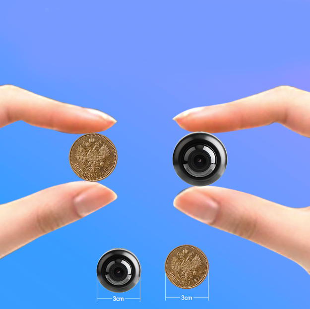 Mini Surveillance Camera 4K with Wi-Fi &amp; Night Vision | Wide-Angle Lens &amp; Motion Detection | App Control iOS/Android | 1200 mAh Battery