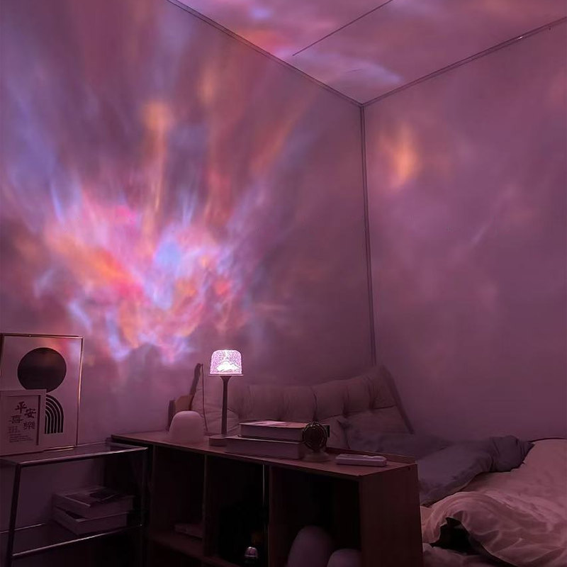 LED Atmosphärenlampe | 16 Farben &amp; Fernbedienung | Drehlicht mit USB &amp; Akku | SphäreGlühen