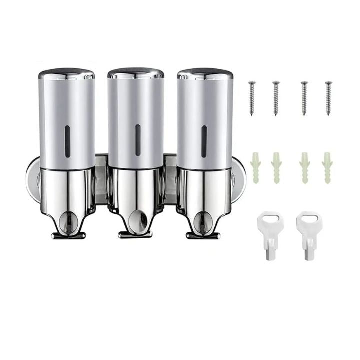 Wall-Mounted Soap Dispenser | Stainless Steel &amp; ABS | Modern Design | Space-Saving &amp; Refillable