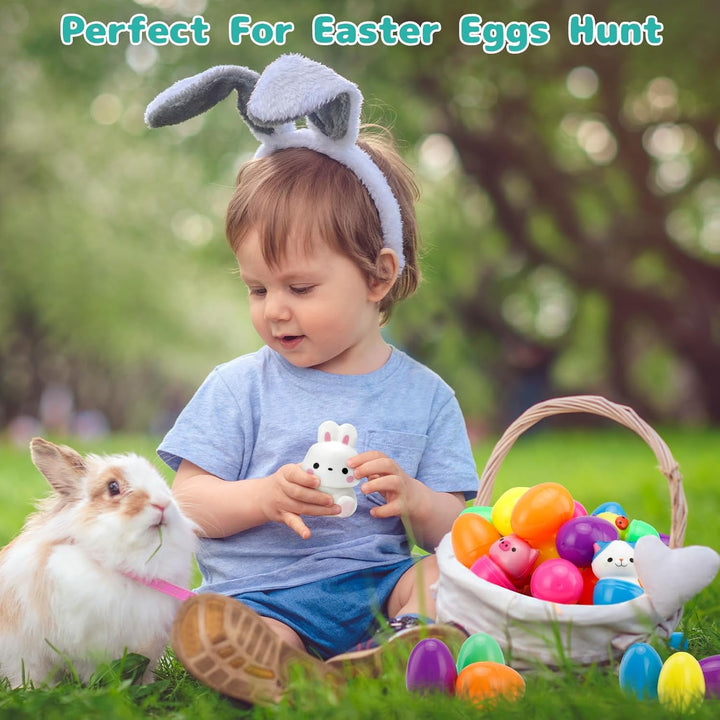 🔥Miglior regalo di Pasqua 50% DI SCONTO-🎁24 PEZZI Uova di Pasqua ripiene Giocattoli squishy a risalita lenta