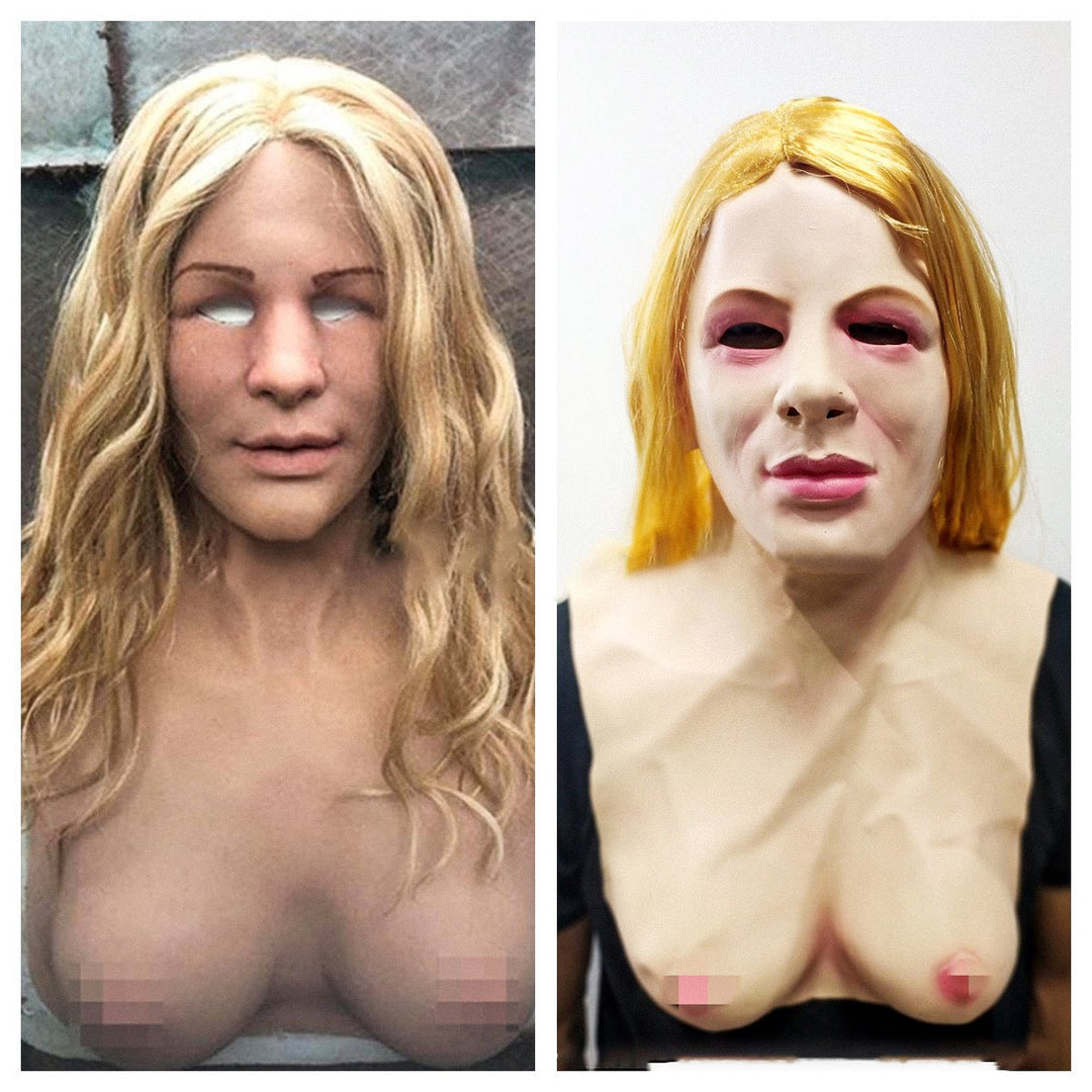 HorrorFace™ Realistische Halloween-Maske | Weicher Latex | Beweglicher Mund | Atmungsaktiv &amp; Handgefertigt