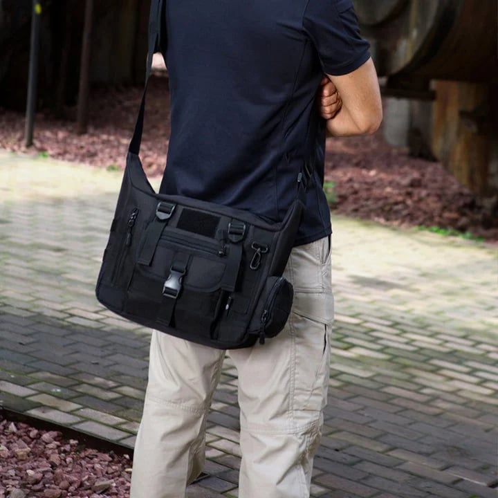 Herren Umhängetasche | Crossbody-Tasche aus Nylon mit Laptopfach und mehreren Fächern