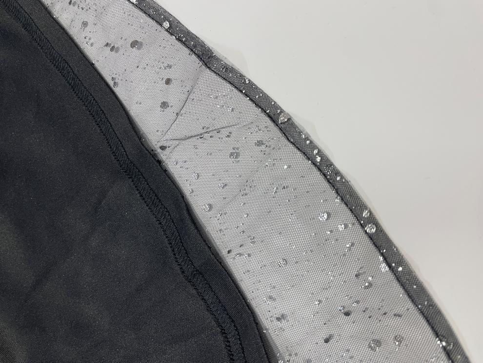 Damen Paillettenkleid mit V-Ausschnitt | Schwarzes Abendkleid mit transparentem Mesh, langen Ärmeln und glitzernden Details