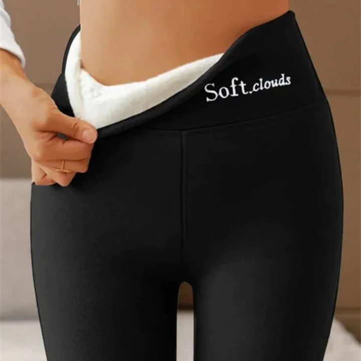 Damen Thermoleggings mit warmem Innenfutter | Gefütterte Winterleggings mit elastischer Passform für Herbst, Winter und kalte Tage