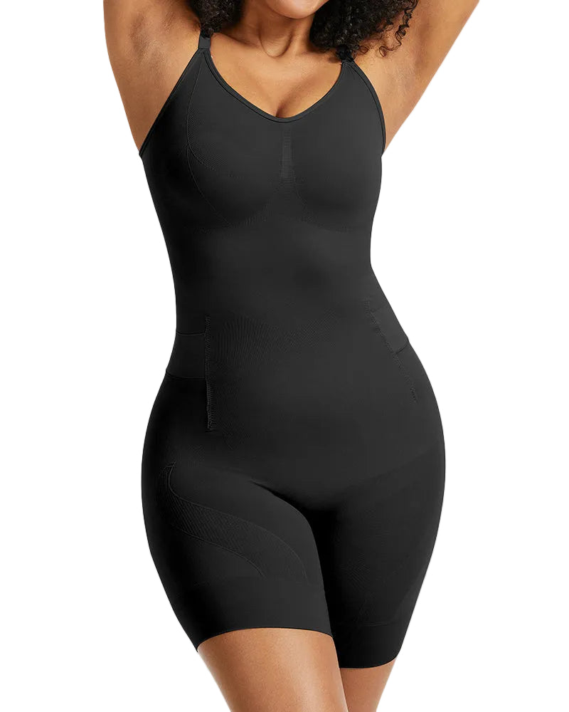 Shapewear Body Damen nahtlos | Figurformender Body mit 6-Zonen-Kompression &amp; Easy-Off-Design für Bauch &amp; Taille