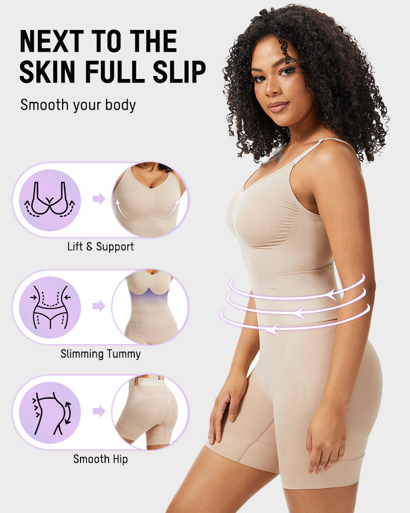 Shapewear Body Damen nahtlos | Figurformender Body mit 6-Zonen-Kompression &amp; Easy-Off-Design für Bauch &amp; Taille