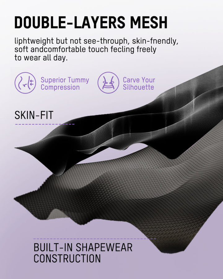Shapewear Body Damen nahtlos | Figurformender Body mit 6-Zonen-Kompression &amp; Easy-Off-Design für Bauch &amp; Taille