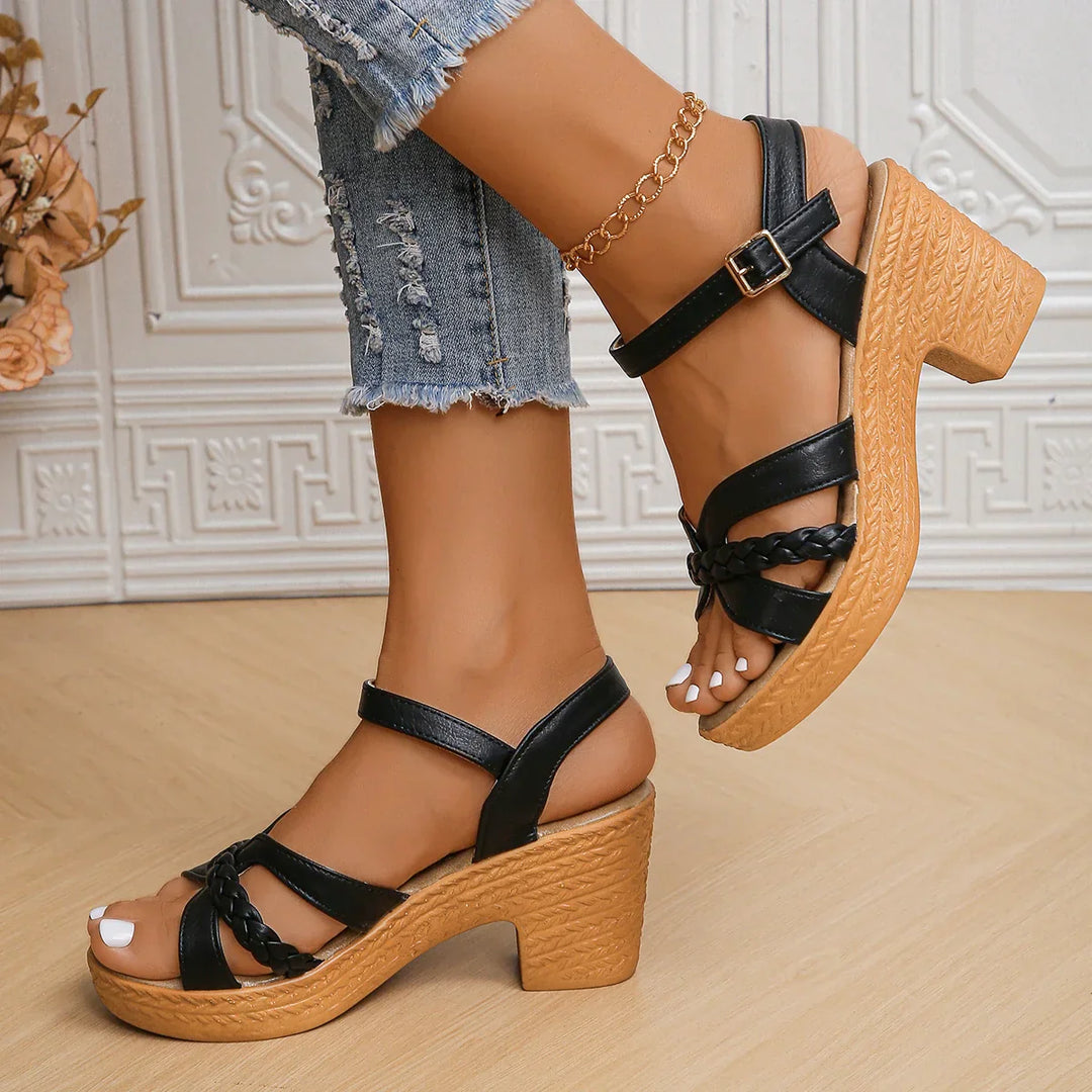 Laura™ - Sandali con tacco alto platform e cinturino alla caviglia