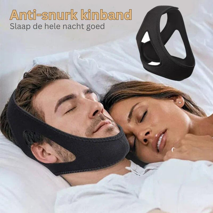 Anti-Snore Headband | Comfortable Sleep Mask with Chin Support | Adjustable &amp; Breathable Neoprene