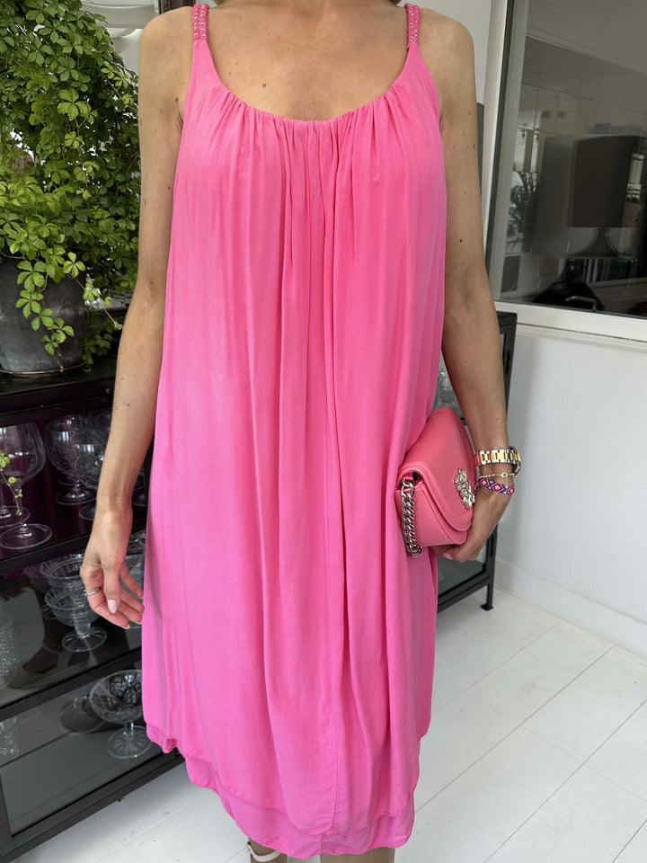 Ariel | Sweet Solid Color Dress with Braided Straps (Buy 1 Get 1 Free)