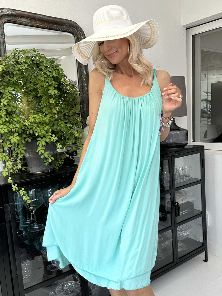 Ariel | Sweet Solid Color Dress with Braided Straps (Buy 1 Get 1 Free)