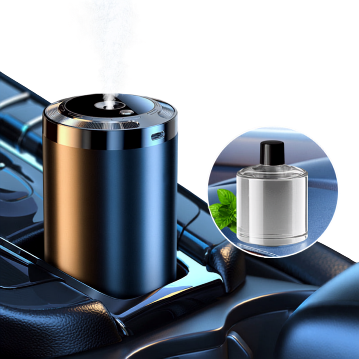 Auto Aroma Diffuser | Intelligenter Autoduftspender mit Sprühstufen, Lichtmodus und automatischer Aktivierung