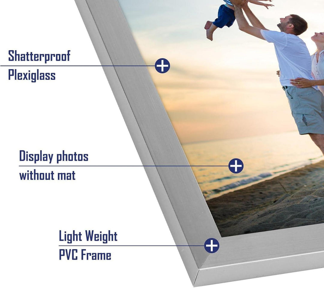 Bilderrahmen 9x13 cm 18er-Set | Fotorahmen für Wand und Tisch mit flexibler Aufstellung und einfacher Montage für Galeriewände