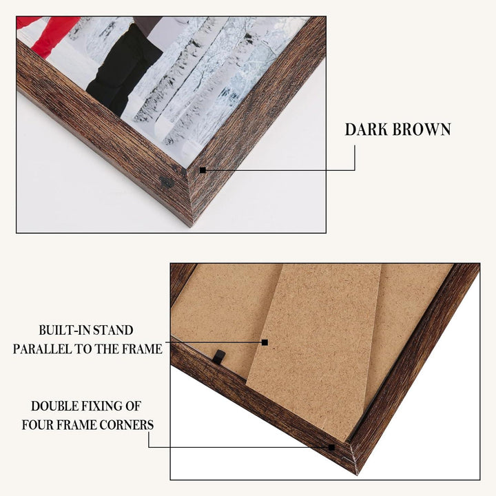 Bilderrahmen 10x15 cm 18er-Set | Fotorahmen für Wand und Tisch mit flexibler Aufstellung und einfacher Montage für Galeriewände