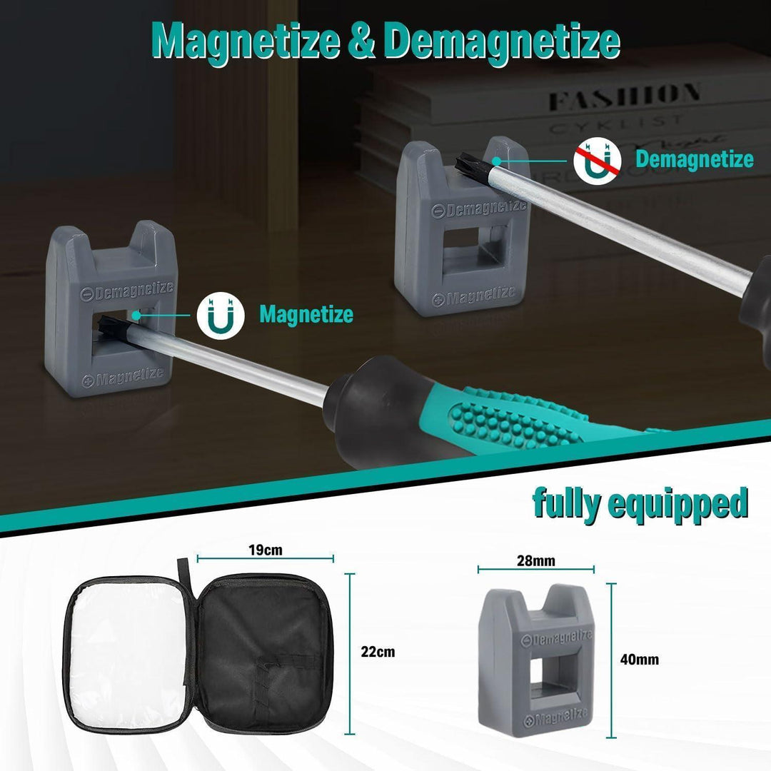 Torx Schraubendreher Set 12-teilig | Magnetische Schraubendreher T5–T40 mit rutschfestem Griff und praktischer Reißverschlusstasche