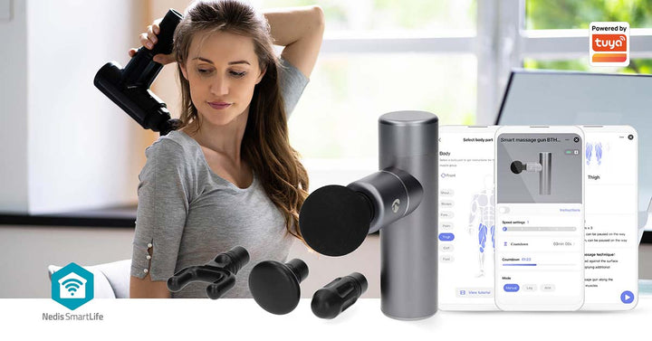 Massagepistole | Kabellose Mini Faszienpistole mit 5 Massagemodi