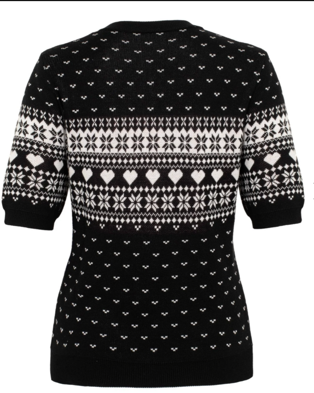 Damen Weihnachtspullover | Retro Strickpullover mit Zuckerstangenmotiv, klassischem Norwegermuster und Rundhalsausschnitt für die Winterzeit