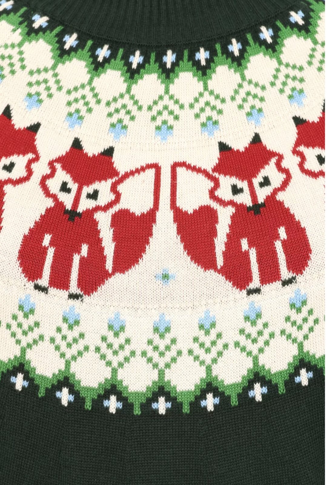 Damen Strickpullover | Warmer Fair-Isle-Pullover mit Fuchsmuster, Rundhalsausschnitt und gerippten Bündchen für Herbst und Winter